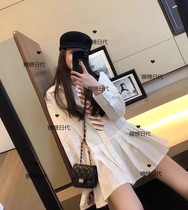 Thom Browne 20 spring summer TB college style shirt stitching pleated dress skirt women