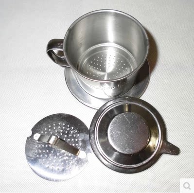 Vietnamese coffee pot drip pot hand pour pot stainless steel coffee filter cup No. 7