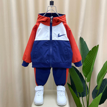 South Korean boy clothes boy autumn clothing suit 2021 new baby sports casual handsome spring autumn season children two sets