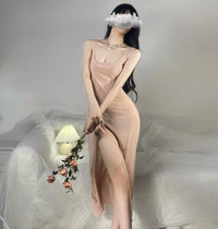 Outleys sexy fun lingerie woman big sexy gratitude hanging long skirt transparent pajamas net dress dress