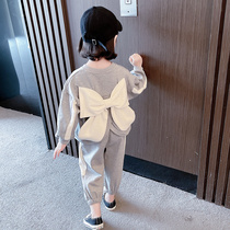 South Korea Girls Suit Nets Red Autumn Clothing 2021 New Ocean Gas Trendy Fashion Children Casual Womens Clothing Tide