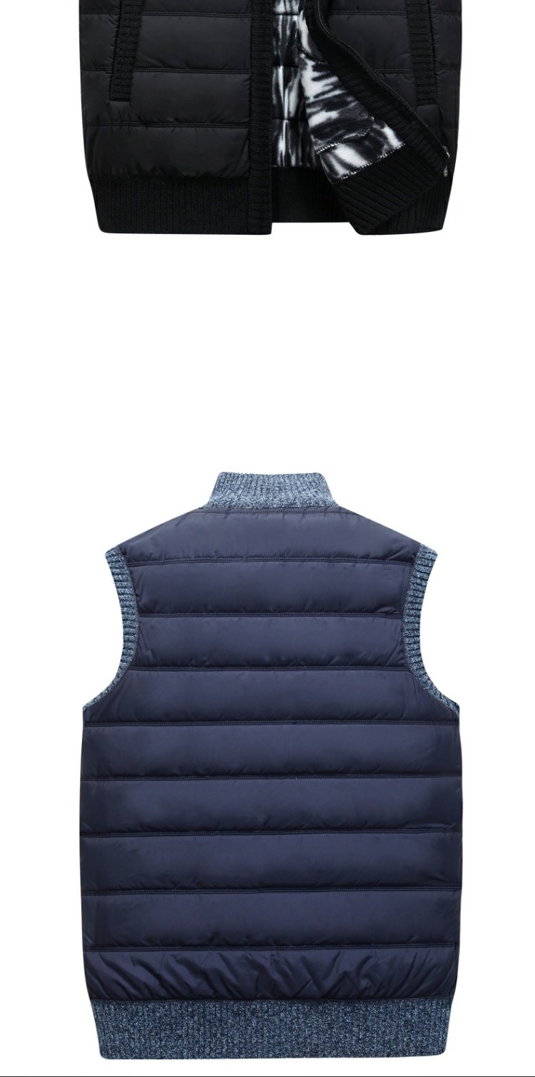 Long Hao Jeep thậm chí vest nam mùa thu và mùa đông cha cộng với áo nhung cotton dày bên ngoài vest vest cũ áo ba lỗ tanktop nam
