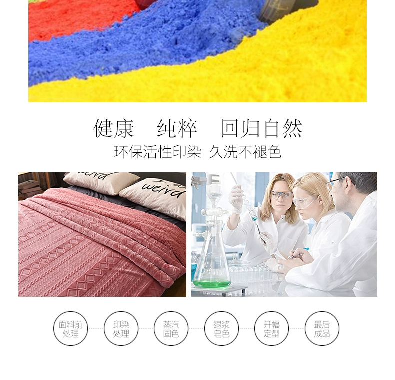 Nordic san hô lông cừu chăn dày gấp đôi flannel chăn che chăn đôi single mùa đông chăn ấm giải trí - Ném / Chăn chăn ga nỉ nhung