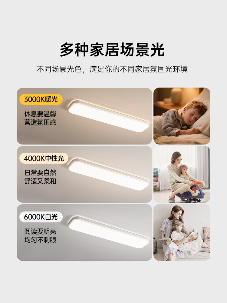 Edland Aisle Corridor Light 2025 New Model Modern Simple Entryway Bedroom Balcony Long Strip Ceiling Light