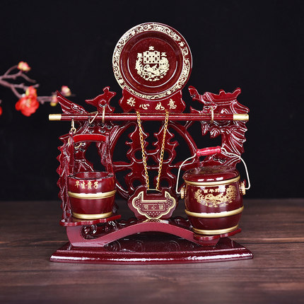 复古结婚子孙桶三件套装婚庆用品女方新娘陪嫁