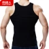 Nam Cực vest nam không tay cơ sở mùa hè vest cotton thấm mồ hôi sườn thể thao màu trắng trẻ trung thoáng khí áo nỉ