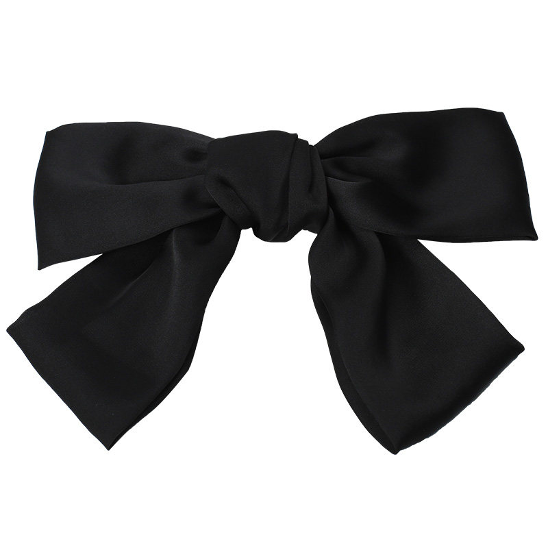 Zhou Yangqing the same paragraph black oversized bow hairpin Korean super fairy back net red hair card headdress hair rope female