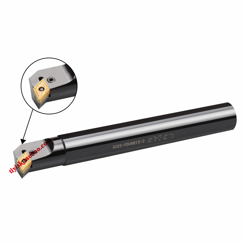 95 degree no pressure plate inner hole boring knife S25R 32S-PDUNR15 55 degree large diamond P-type lever type turning tool