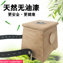 Household moxibustion box moxibustion box single-hole double-hole bamboo moxibustion box moxibustion instrument portable moxibustion