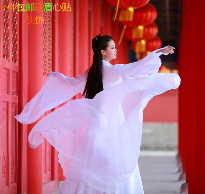 Ancient-Style Tang Suit Hanfu White Little Dragon Girl Fairy Costume Fresh and Elegant Photo Shoot Martial Arts Women's Clothing Stage Costume Graduation Outfit Ancient-Style Tang Suit Hanfu White Little Dragon Girl Fairy Costume Fresh and Elegant Photo Shoot Martial Arts Women's Clothing Stage Costume Graduation Outfit