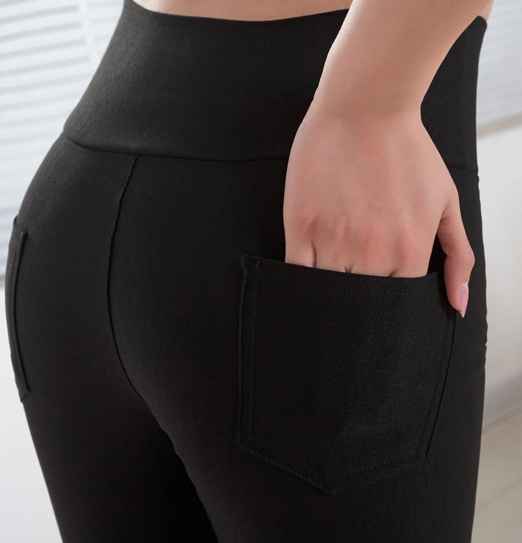 Quần legging nữ size lớn mùa thu và mùa đông legging nữ mặc mùa xuân và mùa thu cộng với nhung dày mm200 kg đã mỏng 2019 mới áo hoodie nữ form rộng