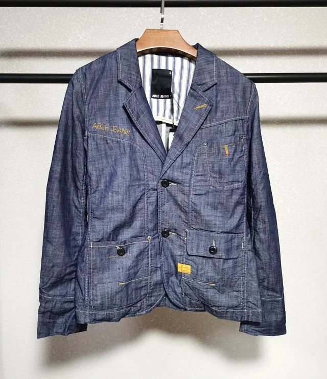 128 Big Sale! Buy 190 and Get a Free Gift! Lightweight Denim Men's Suit Jacket