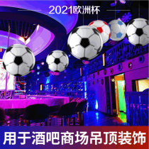 2021 European Cup inflatable PVC Football Ceiling Bar Decoration Fans surrounding fans