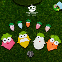 13 8 Cute carrot vegetable refrigerator stickers magnet stickers Creative magnetic childrens early education messages