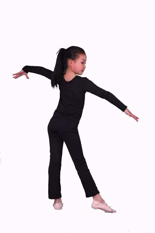 Mùa xuân và mùa hè trẻ em người lớn thể dục nhịp điệu cô gái thực hành khiêu vũ trẻ em thể dục dụng cụ ngắn tay áo dài tay áo yoga thực hành quần áo phù hợp với