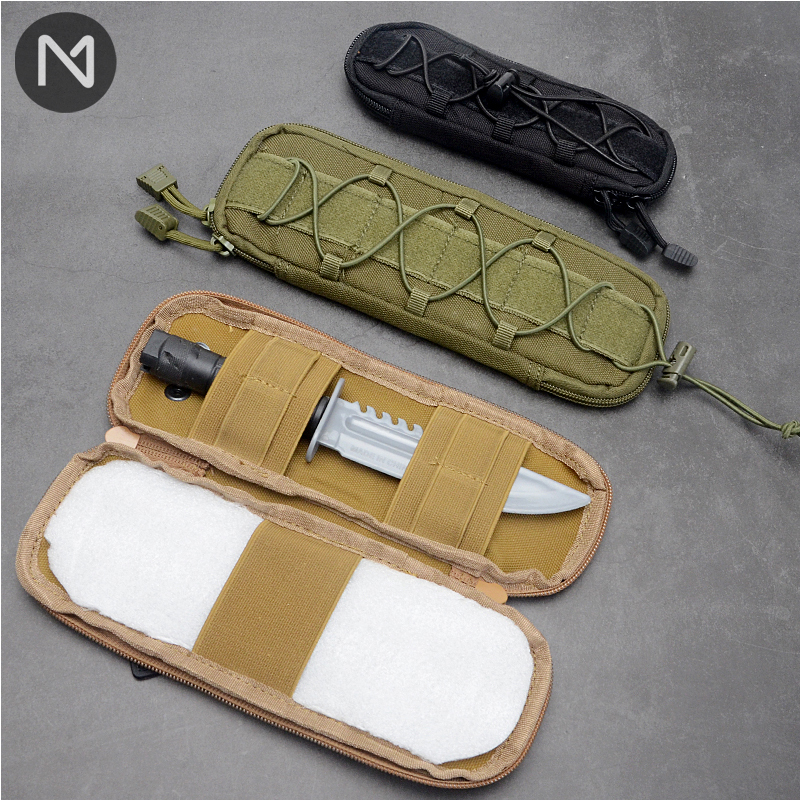 Stranglea Molle Outdoor Tactical Pack Army Knife Quick-pull Multifunction Army Meme Knife Cover Sports Purse Hanging Knife Bag