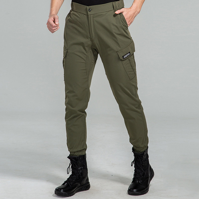 Stranglea Light Weight Tactical Pants Men Commute Casual Summer Workout Breathable Pants Fitness Elastic Workwear Pants Thin