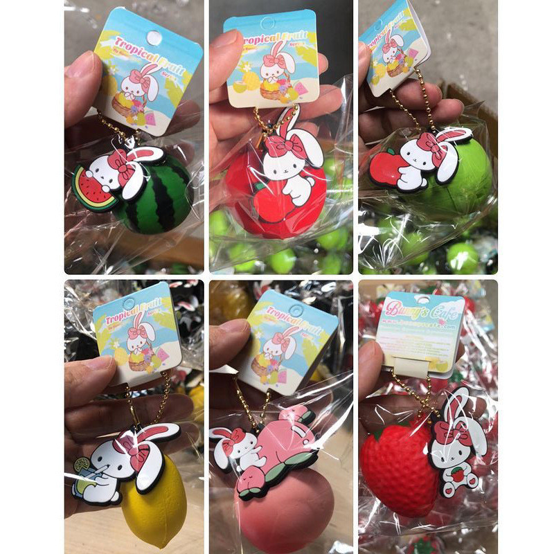 mini peach strawberry mango slow rebound keychain squishy mobile phone charm pu simulation soft toy