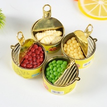 Douyin hot selling simulation mini canned model toy diy miniature supermarket scene snack fruit canned food play