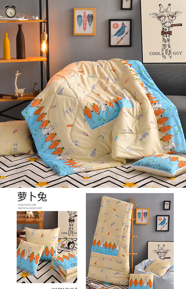 Gối chăn đôi sử dụng đệm gấp chăn xe sofa văn phòng ngủ điều hòa không khí chăn gối dày lớn gối sofa cao cấp