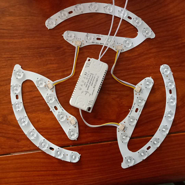 LED ceiling wick transformation light plate plate module light source fan chandelier accessories lamp bead grain bedroom lamp replacement lamp