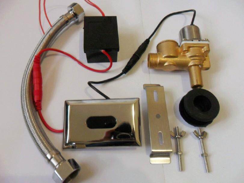 Urinal Induction Flushing integrated ceramic small poop sensor Urine Bucket Automatic Flushing Valve Full Copper Adjustable 6V