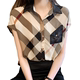 Han Fan Shirt Women's 2023 Summer New Design Sense of Niche Western Style Top Retro Plaid Short-sleeved Chiffon Shirt Trend