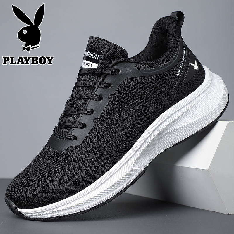 Playboy Men's Sneakers 2026 Summer Mesh Shoes Breathable Casual Soft-Soled Walking Shoes Middle-Aged Dad Shoes Playboy Men's Sneakers 2026 Summer Mesh Shoes Breathable Casual Soft-Soled Walking Shoes Middle-Aged Dad Shoes