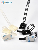 Cable tie storage and organization wire fixed buckle cable organizer sticky seat line routing artifact clip network cable wall