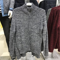 New Benni Road Sweater Mens Solid Color Long Sleeve Elastic Winter Warm Thick Knitted Cardigan Jacket 88935506