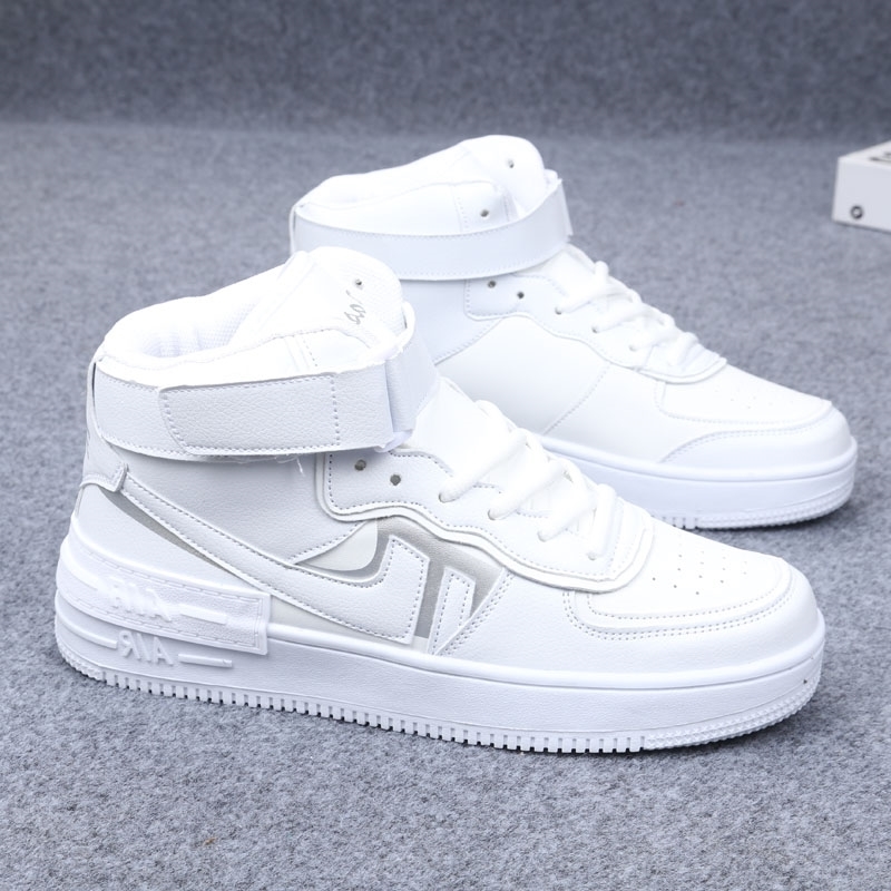 Hong Kong tide brand white shoes men's shoes Korean version of casual sports shoes couples Korean version of winter all-match high-top sneakers