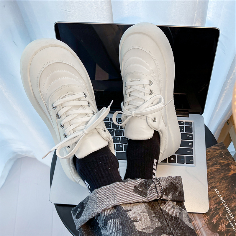 The same Supreme white shoes all-match shoes men's 2022 new trendy ins canvas shoes white sneakers men's shoes