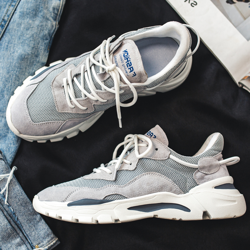 Supreme men's shoes summer thin shoes men in 2022 new tide in casual sneakers daddy shoes