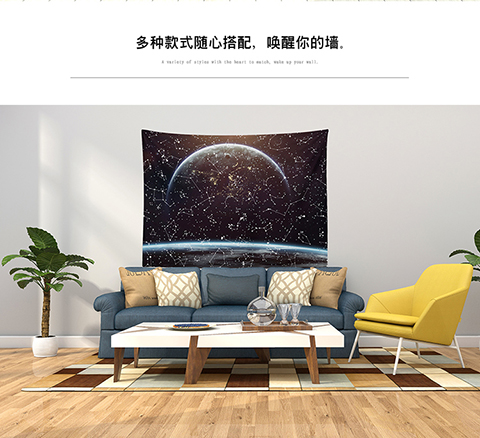 in vải bọc treo tường nền tấm thảm rèm vải phân vùng che chắn trụ sở tường tấm thảm phòng ngủ - Tapestry thảm treo tường decor