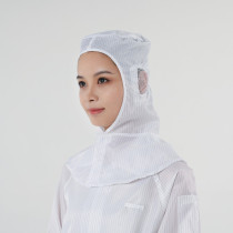 Dust-proof anti-static shawl hat dust-free hat electronic food factory work hat mens and womens striped hat open ear mesh breathable