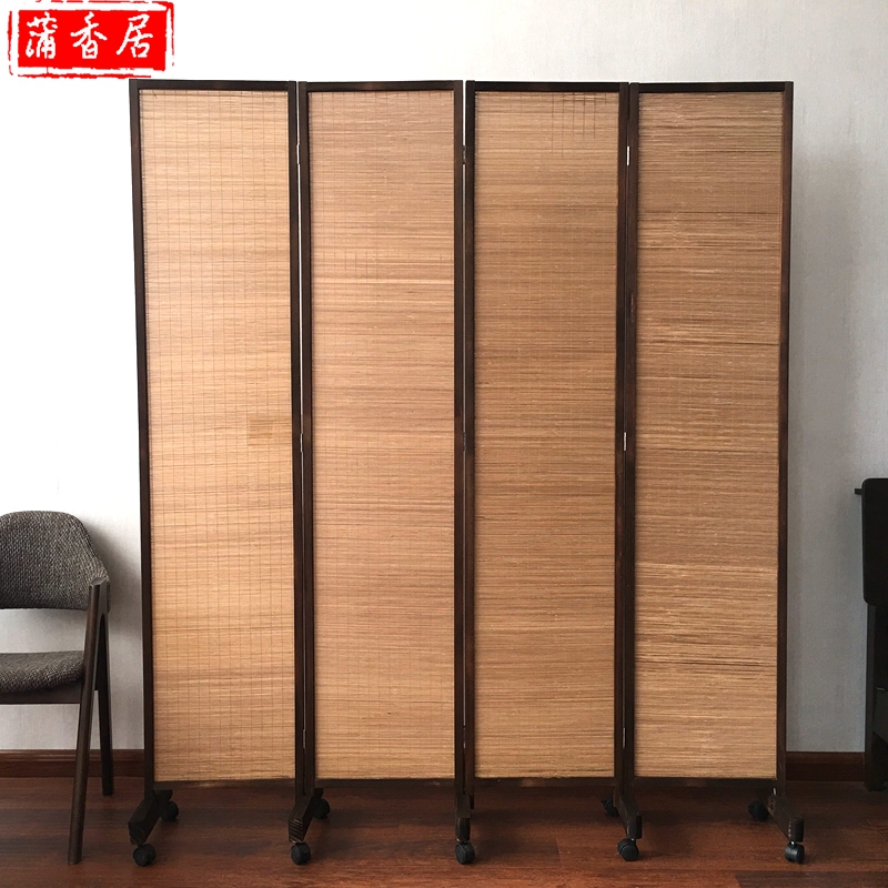 Mới retro cũ carbonized tre kinh tế màn hình gấp khách sạn ban công ăn uống phân vùng màn hình Trung Quốc màn hình hiên - Màn hình / Cửa sổ bình phong gỗ hiện đại