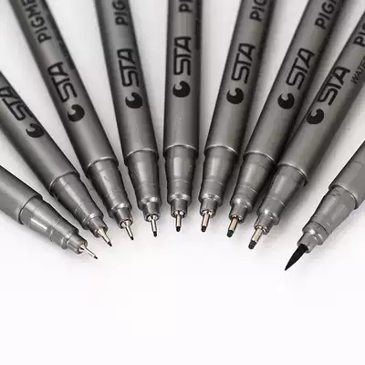 Creative Korean student stationery sta needle pen comic drawing design hook line Pen practice writing pen soft head pen