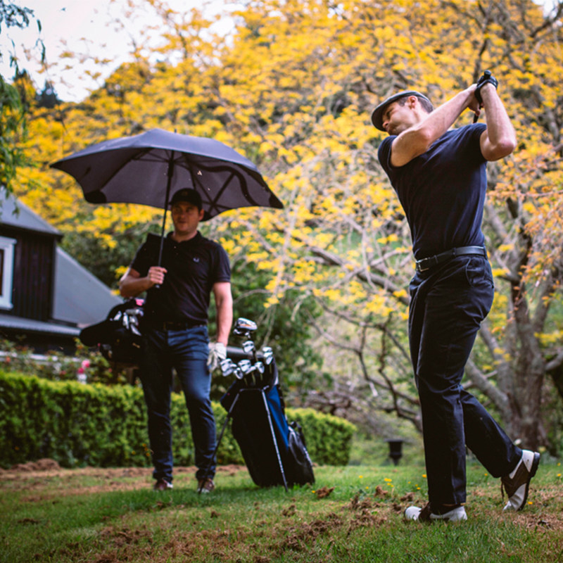 New Zealand blunt Sunny Umbrella Long Handle Male Super Large Golf Umbrella Super Windproof Double Triple Umbrella