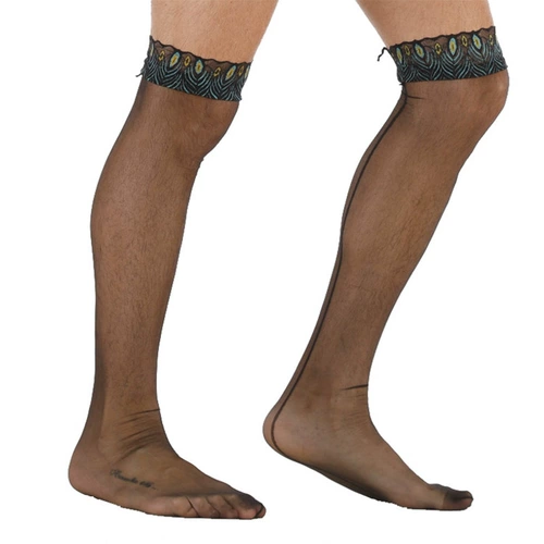 Сексуальные колготки, мужские гольфы, для транссексуалов, эффект подтяжки, длина миди