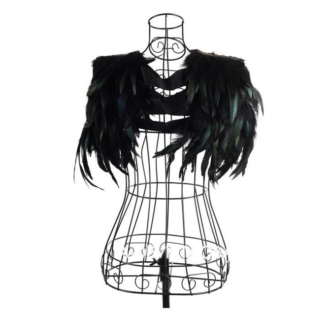 Real Feather Vest Shawl European and American Celebrity Lady Gaga Stage Costume Ds Performance Outfit Jazz Dance Versatile Real Feather Vest Shawl European and American Celebrity Lady Gaga Stage Costume Ds Performance Outfit Jazz Dance Versatile