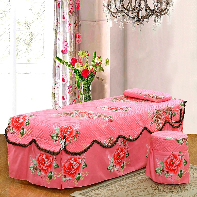 New Beauty Salon Body Massage Bed Cover bốn mảnh Universal Fumulation Beauty Bed Cover Đặc biệt