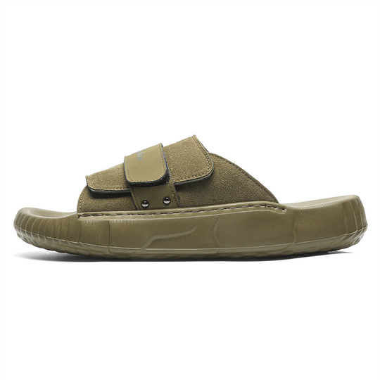 Men's Summer Non-Slip Outdoor Sports Sandals New Trendy Genuine Leather Soft-Soled Outdoor Casual Beach Flip-Flops