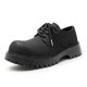 Derby Shoes for Men, Summer Breathable Thick-Soled Height-Increasing Genuine Leather Work Shoes, Black Casual Low-Top Retro Large-Toe Leather Shoes