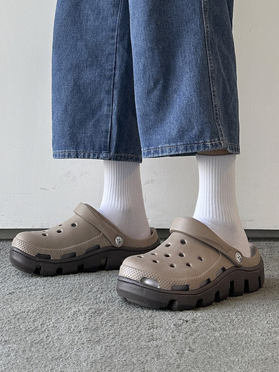 Croc Shoes Men's Summer 2025 New Non-Slip Anti-Odor Outer Wear Baotou Slippers Women's Wading Couple Beach Sandals