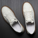 Summer Sneakers Low-Top Men's Trendy Korean Style Breathable Sports Casual White Shoes Genuine Leather Japanese Versatile White Leather Shoes