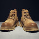 Martin Boots for Men, Winter Breathable High-Top Shoes, Trendy Genuine Leather British Style Short Boots, New Retro Mid-Top Work Boots