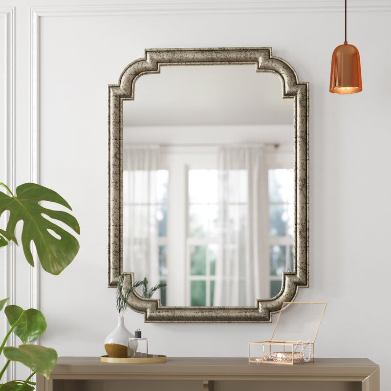 Square Wall Decorative Mirror American Hung Wall Style Retro Defoggy Bathroom Mirror Wash Stand Multifunction Cosmetic Mirror Customize