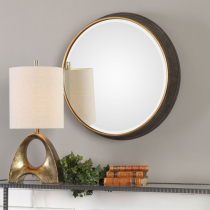 Food side wall art decorative mirror porch background wall retro mirror wall decoration American light luxury wall bathroom mirror