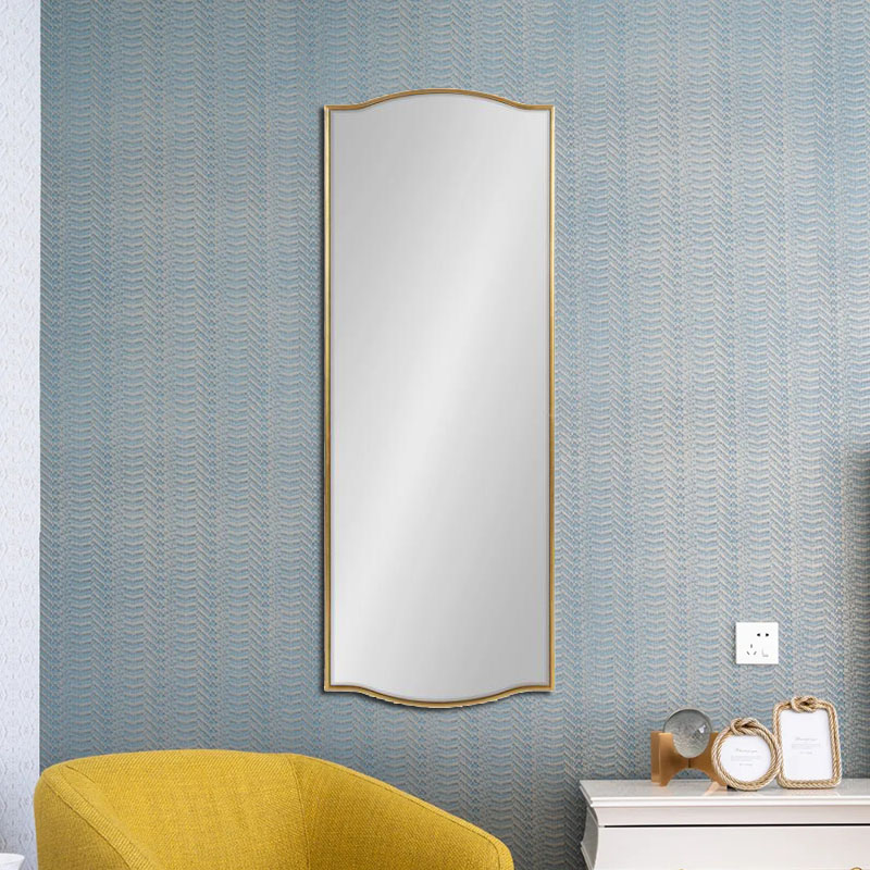 Nordic square mirror Household full-length mirror Clothing store Full-length mirror Simple bathroom wall-mounted bathroom mirror