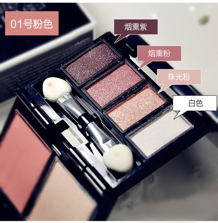 Thái Lan Mistine Mini Folding Ten Color Eyeshadow Palette Powder Powder High Glowing Blush Earth Color Makeup Palette Makeup Box colourpop bảng mắt